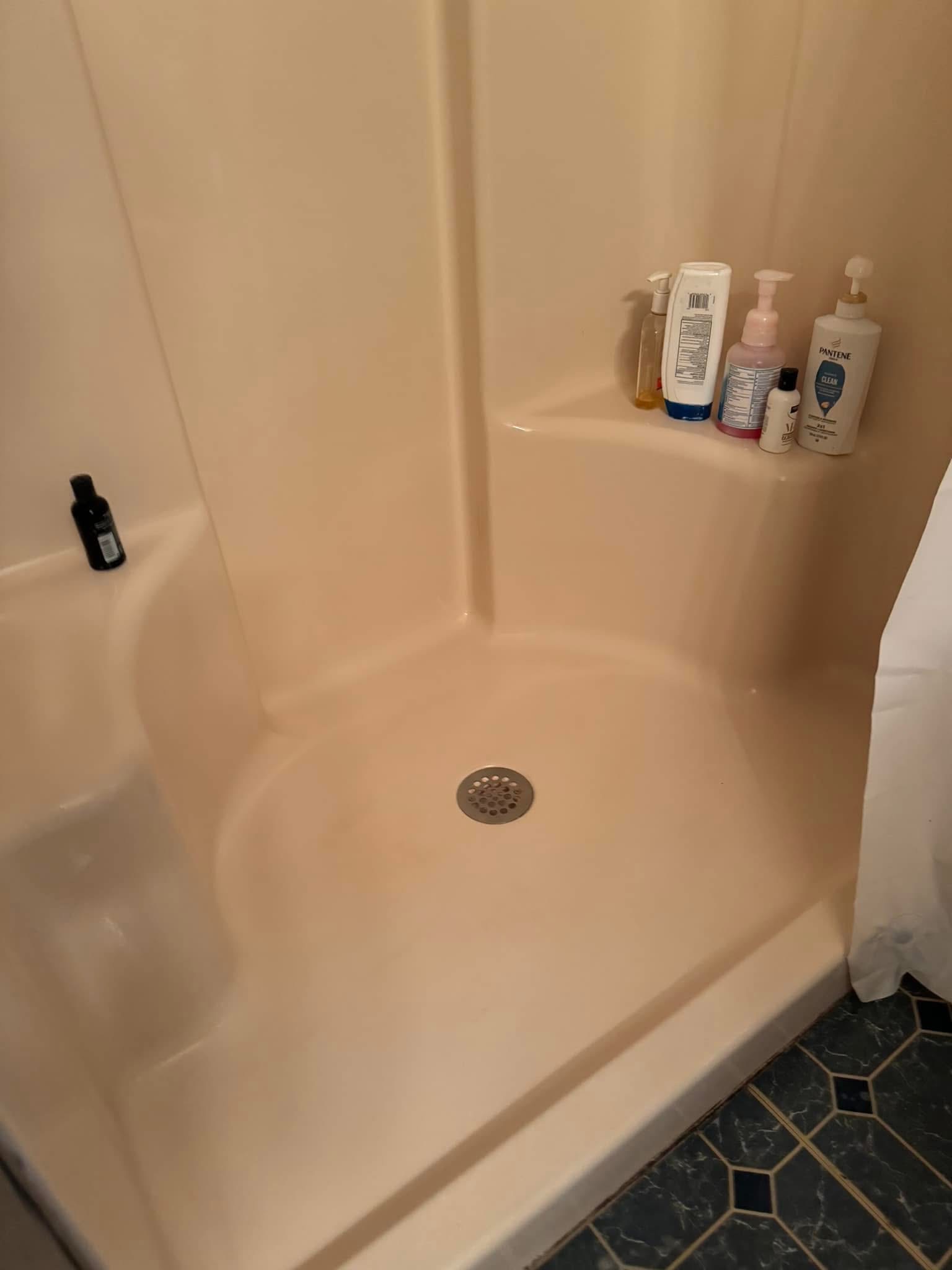 The same shower clean and refreshed